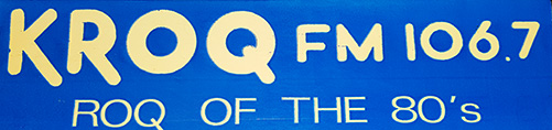 KROQ-FM 1981 Roq of the 80s Blue Bumper Sticker