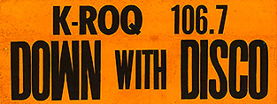 KROQ_FM Down with Disco Bumper Sticker
