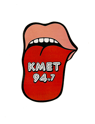 94.7 KMET Rolling Stones Sticker