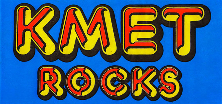 94.7 KMET Rocks Bumper Sticker